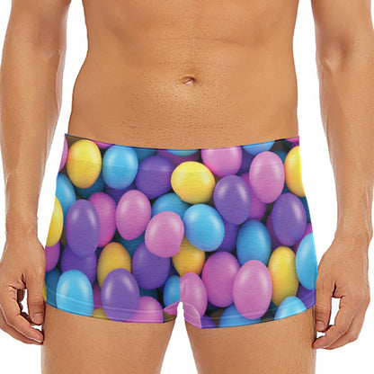 Sweet Candy Ball Pattern Print Men's Short Boxer Briefs