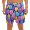 Sweet Candy Ball Pattern Print Men's Split Running Shorts