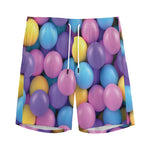 Sweet Candy Ball Pattern Print Men's Sports Shorts