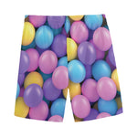 Sweet Candy Ball Pattern Print Men's Sports Shorts