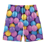 Sweet Candy Ball Pattern Print Men's Swim Trunks