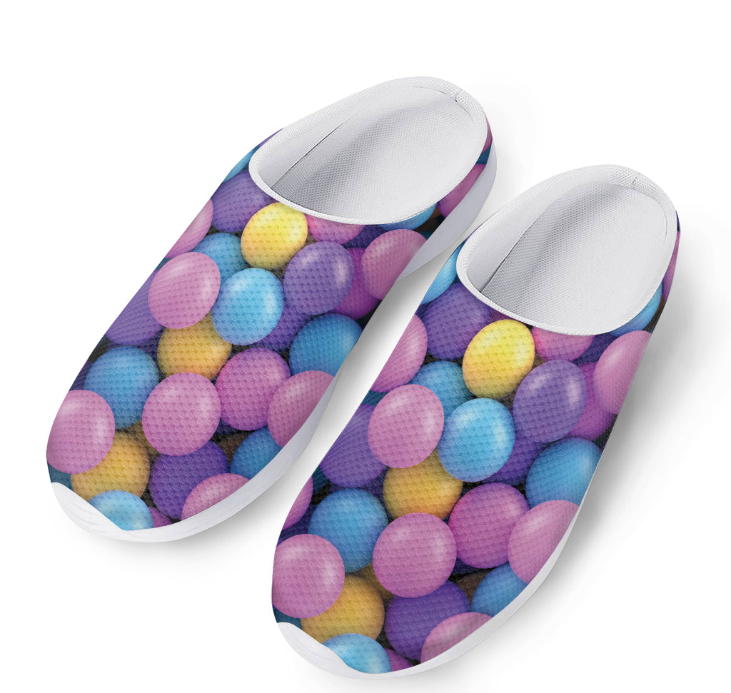 Sweet Candy Ball Pattern Print Mesh Casual Shoes