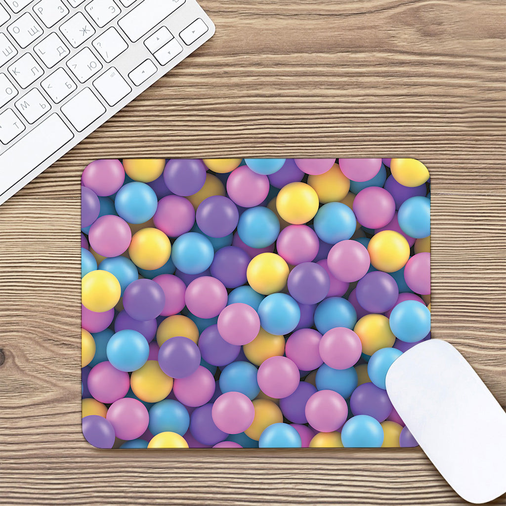 Sweet Candy Ball Pattern Print Mouse Pad