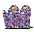 Sweet Candy Ball Pattern Print Oven Mitts