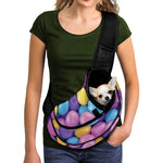 Sweet Candy Ball Pattern Print Pet Sling Carrier