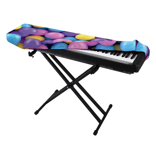 Sweet Candy Ball Pattern Print Piano Keyboard Cover