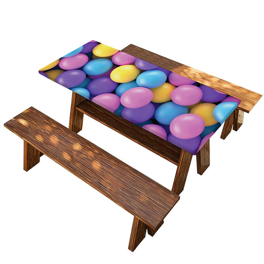 Sweet Candy Ball Pattern Print Picnic Table Cover