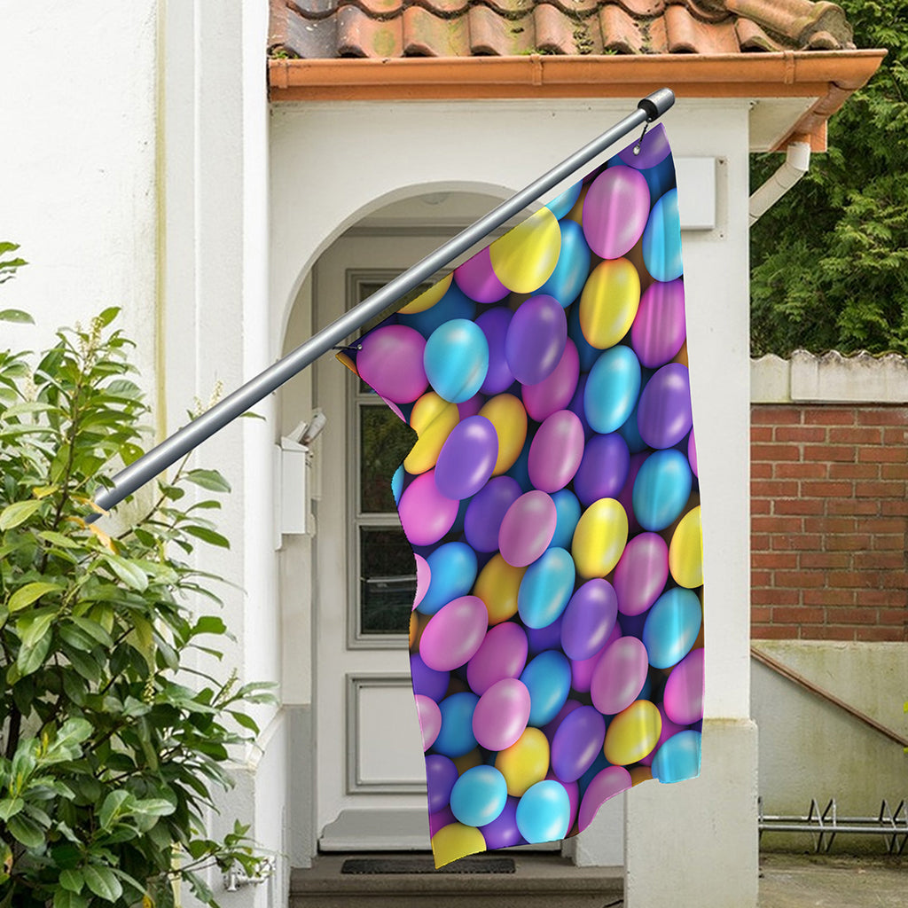Sweet Candy Ball Pattern Print Polyester Flag