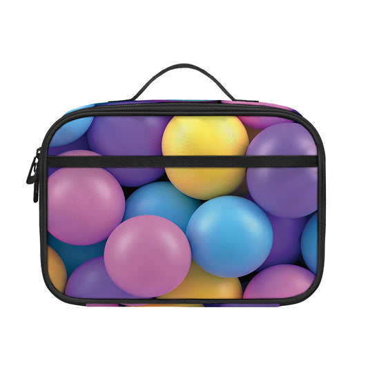Sweet Candy Ball Pattern Print Portable Lunch Bag