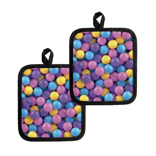 Sweet Candy Ball Pattern Print Pot Holders