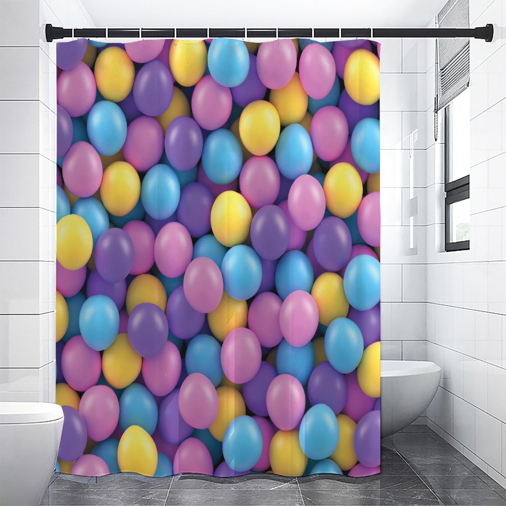 Sweet Candy Ball Pattern Print Premium Shower Curtain