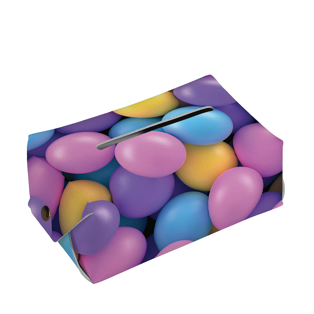 Sweet Candy Ball Pattern Print Rectangle Tissue Box Cover
