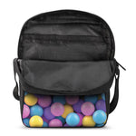 Sweet Candy Ball Pattern Print Rectangular Crossbody Bag