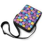 Sweet Candy Ball Pattern Print Rectangular Crossbody Bag