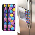 Sweet Candy Ball Pattern Print Refrigerator Handle Covers