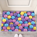 Sweet Candy Ball Pattern Print Rubber Doormat