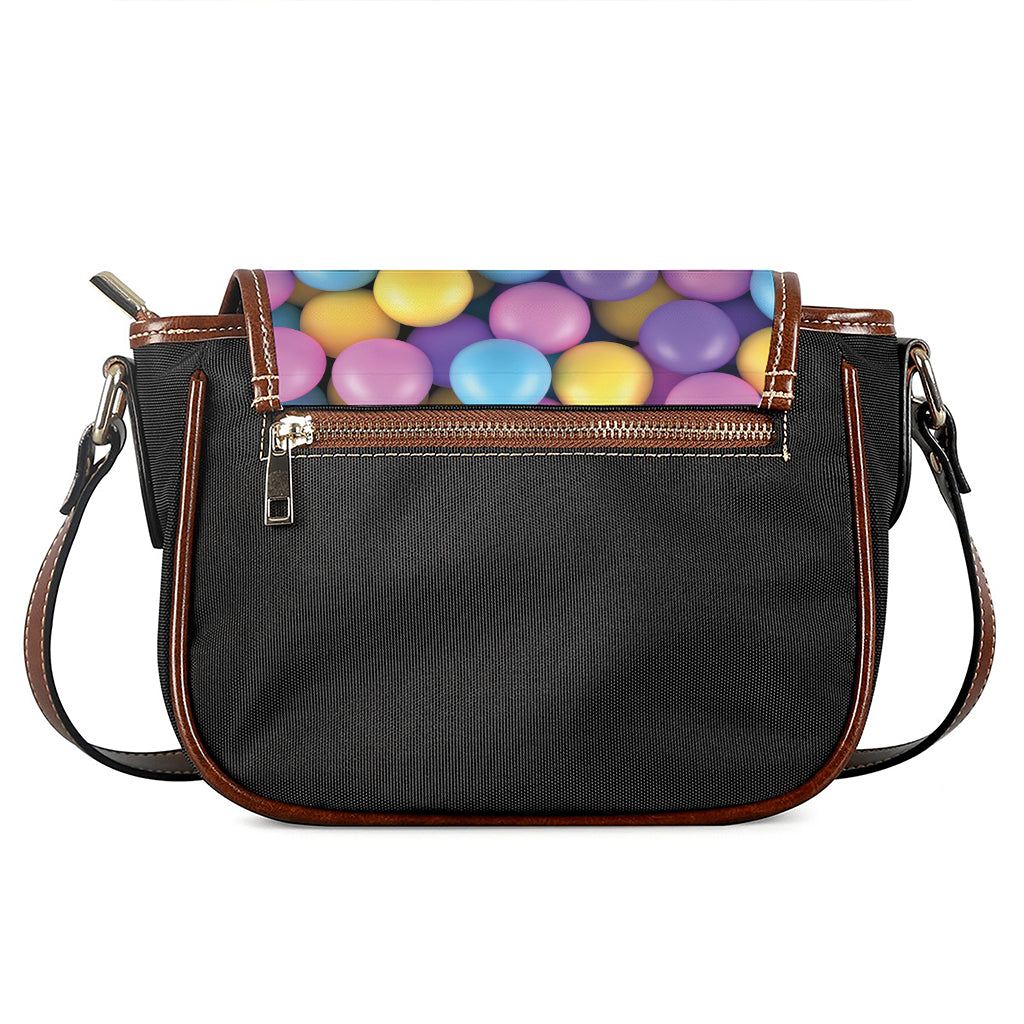 Sweet Candy Ball Pattern Print Saddle Bag