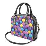 Sweet Candy Ball Pattern Print Shoulder Handbag