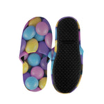 Sweet Candy Ball Pattern Print Slippers