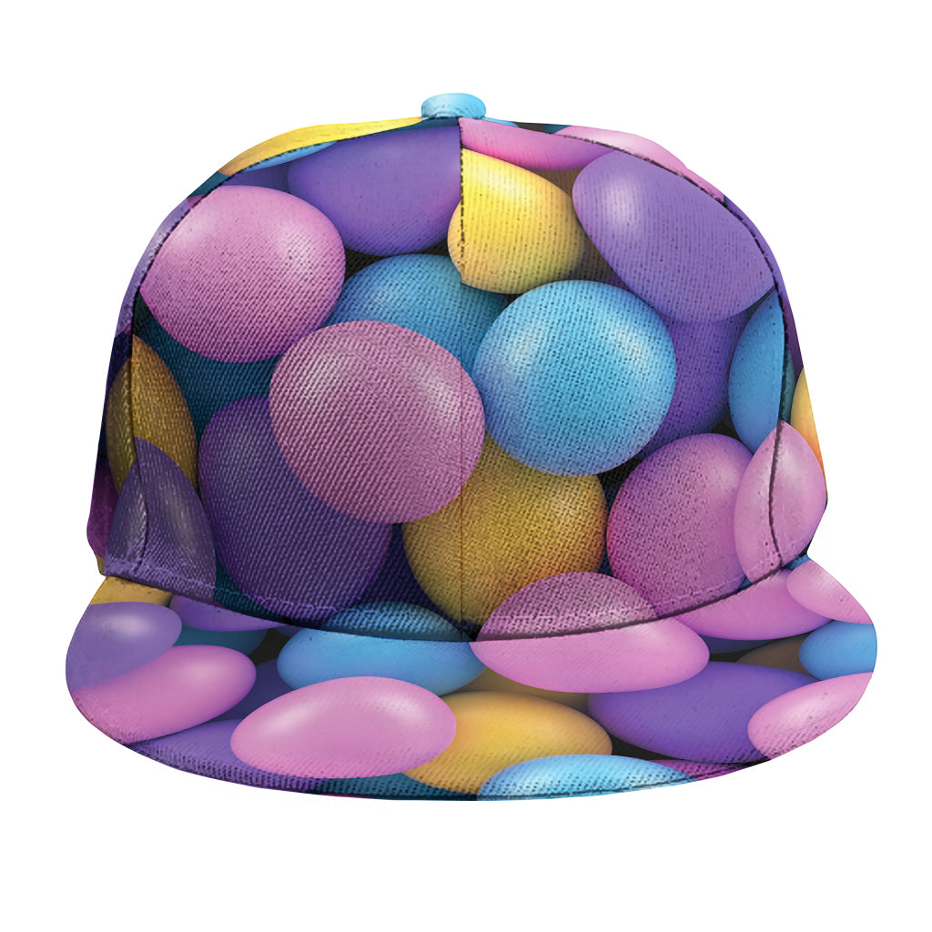 Sweet Candy Ball Pattern Print Snapback Cap