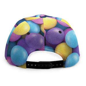 Sweet Candy Ball Pattern Print Snapback Cap