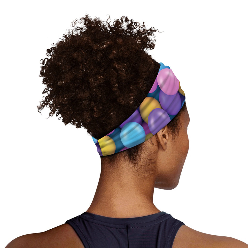 Sweet Candy Ball Pattern Print Sports Headband