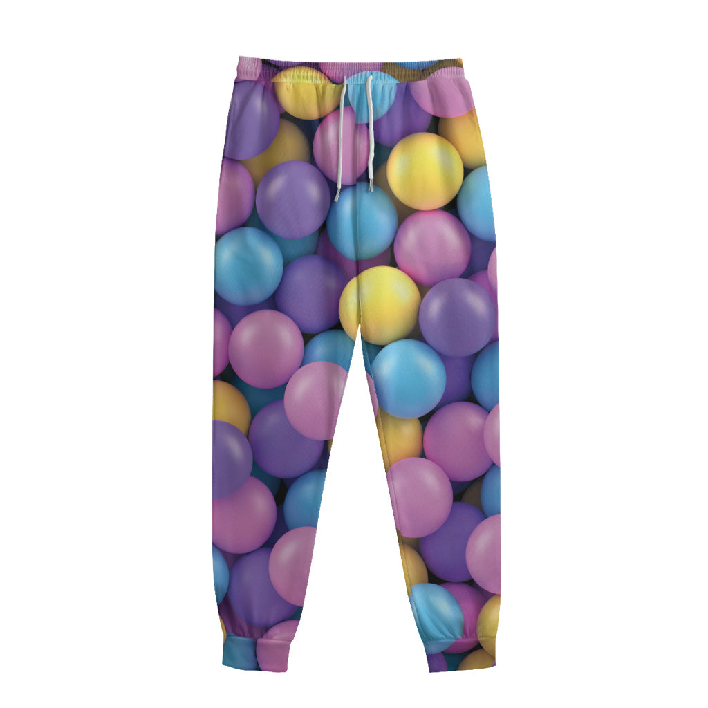 Sweet Candy Ball Pattern Print Sweatpants