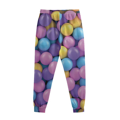 Sweet Candy Ball Pattern Print Sweatpants