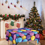 Sweet Candy Ball Pattern Print Tablecloth