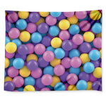 Sweet Candy Ball Pattern Print Tapestry