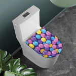 Sweet Candy Ball Pattern Print Toilet Lid Cover