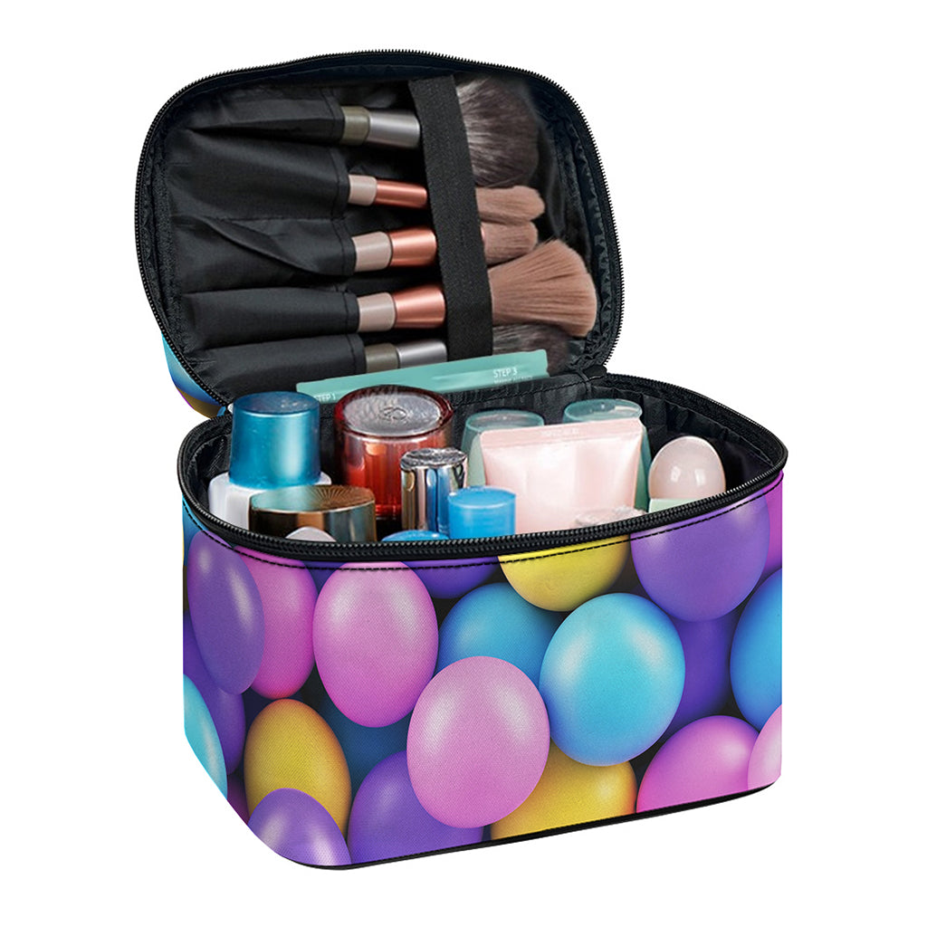 Sweet Candy Ball Pattern Print Travel Makeup Bag