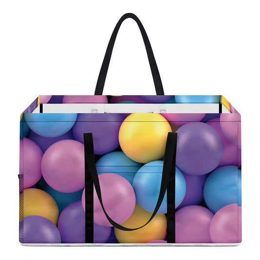 Sweet Candy Ball Pattern Print Utility Tote Bag