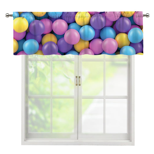 Sweet Candy Ball Pattern Print Window Valance