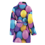 Sweet Candy Ball Pattern Print Women's Bathrobe