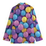 Sweet Candy Ball Pattern Print Women's Blazer