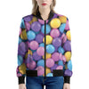 Sweet Candy Ball Pattern Print Women's Bomber Jacket