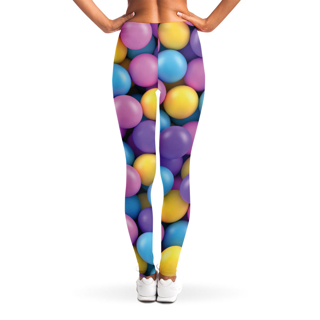 Sweet Candy Ball Pattern Print Women's Leggings