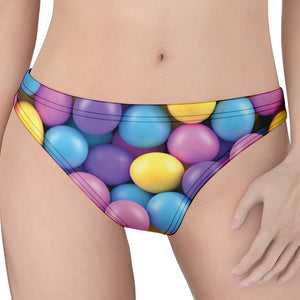 Sweet Candy Ball Pattern Print Women's Thong