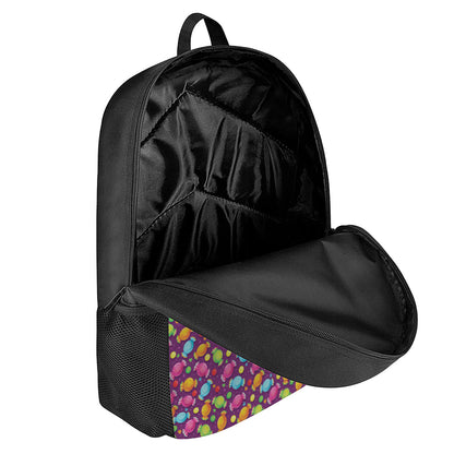 Sweet Candy Pattern Print 17 Inch Backpack