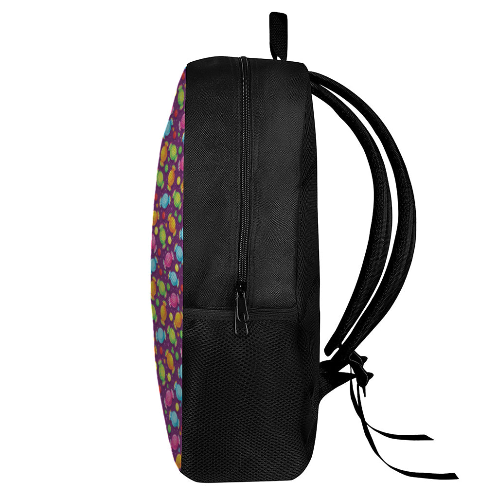 Sweet Candy Pattern Print 17 Inch Backpack