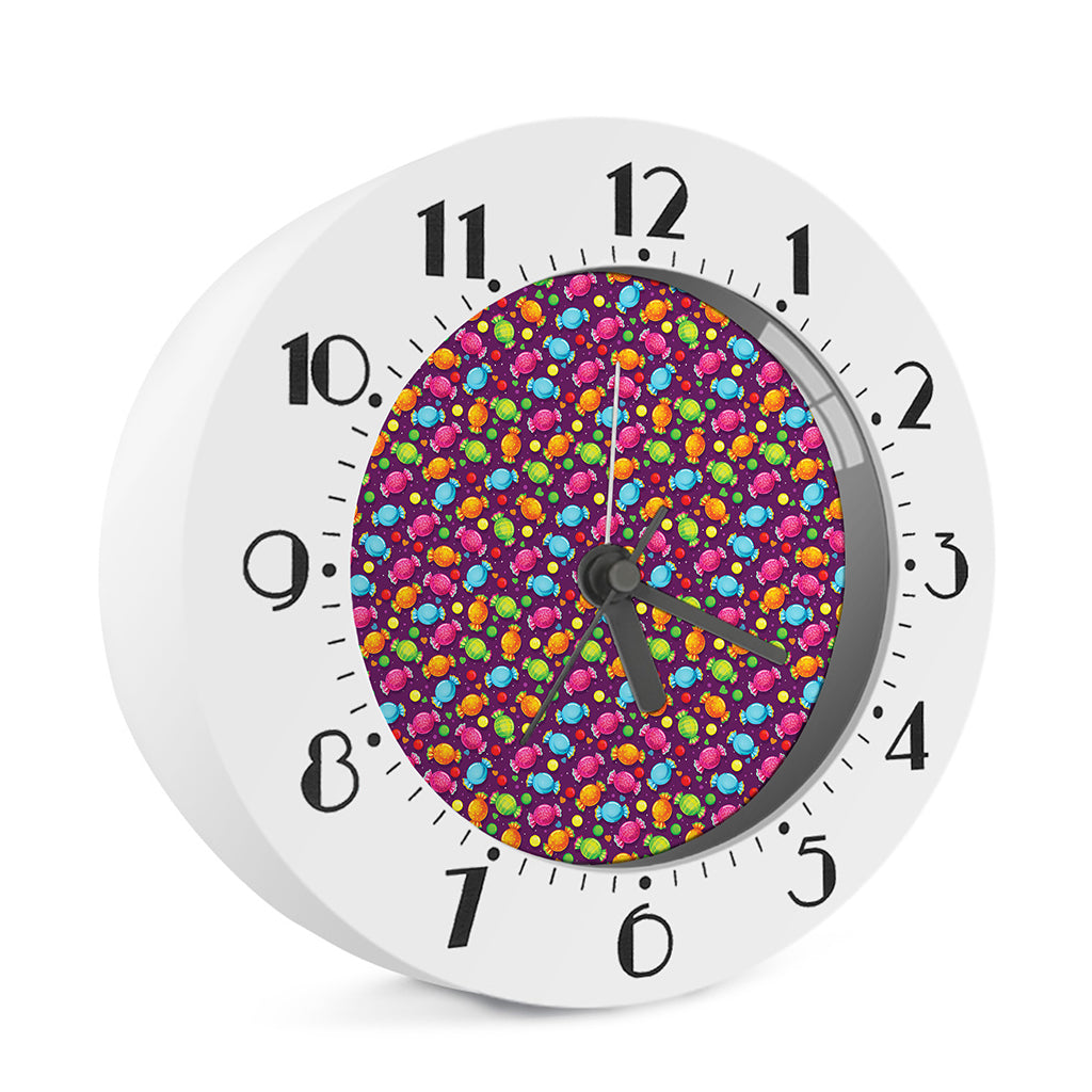 Sweet Candy Pattern Print Alarm Clock