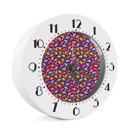 Sweet Candy Pattern Print Alarm Clock