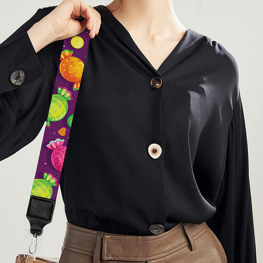 Sweet Candy Pattern Print Bag Strap