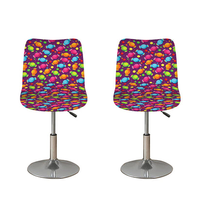 Sweet Candy Pattern Print Bar Stool Covers
