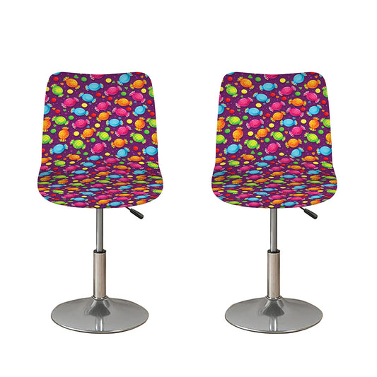 Sweet Candy Pattern Print Bar Stool Covers