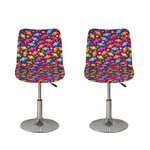 Sweet Candy Pattern Print Bar Stool Covers