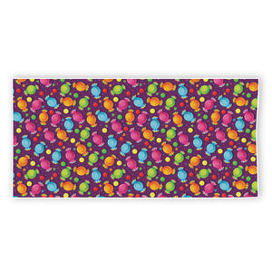 Sweet Candy Pattern Print Beach Towel