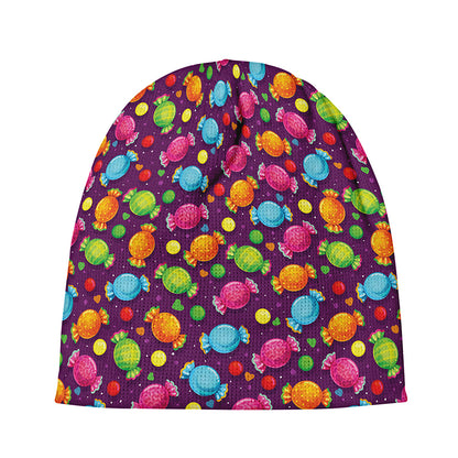 Sweet Candy Pattern Print Beanie