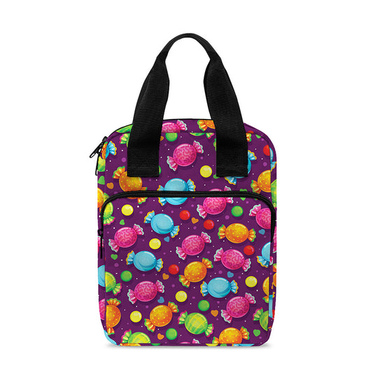 Sweet Candy Pattern Print Bible Tote Bag